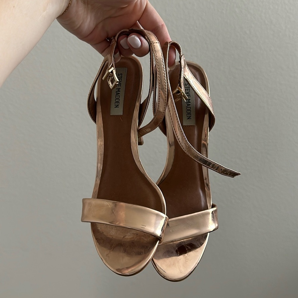 Steve Madden Stiletto Heels Rose Gold